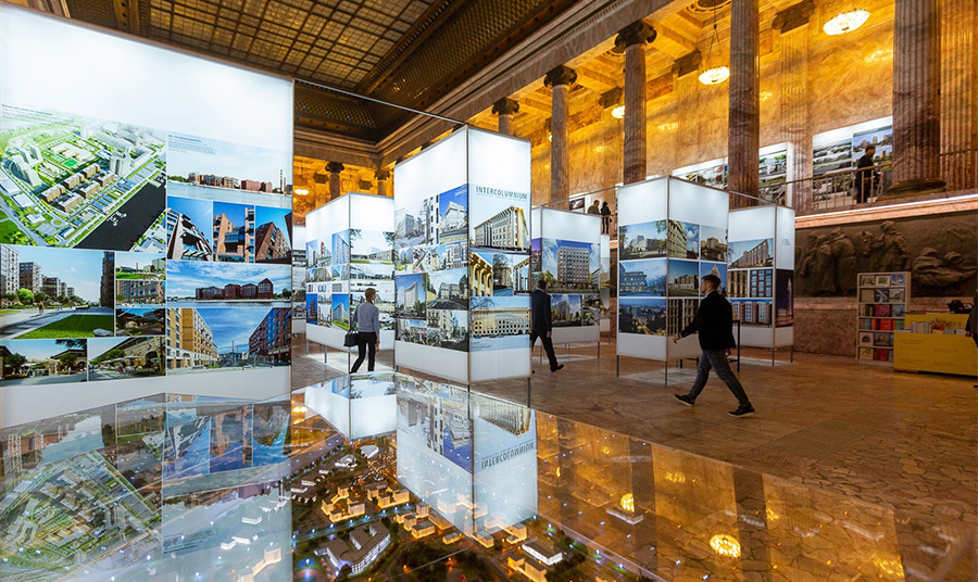 В Мраморном зале Российского Этнографического музея прошел пресс-показ VIII Архитектурной биеннале. 