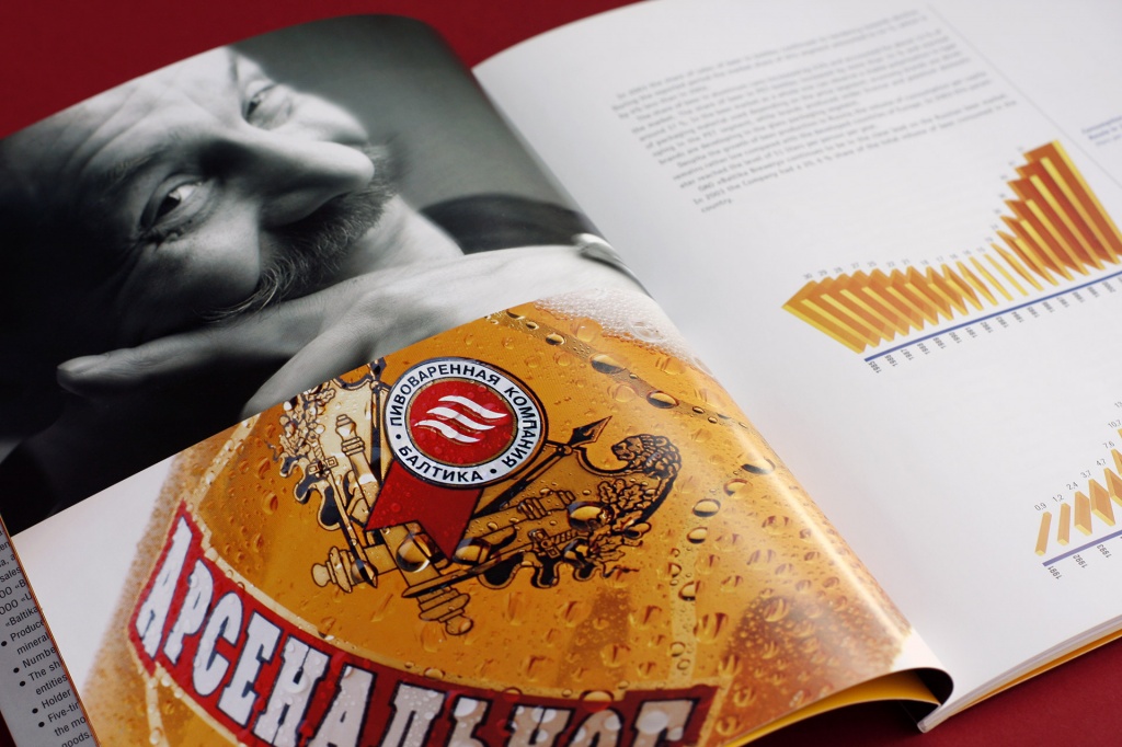 Годовой отчет пивоваренной компании «Балтика» за 2003 год. Фото: © Денис Щигловский