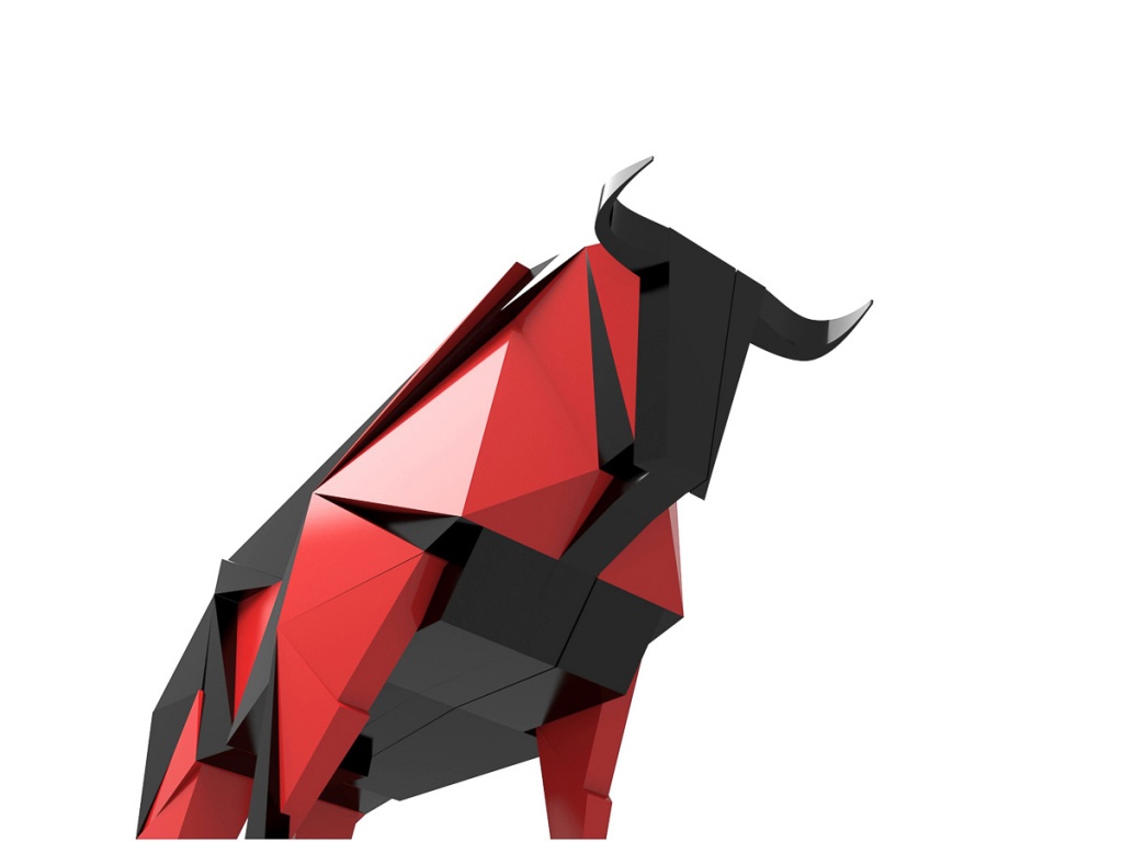 «Bull». Из cерии арт-объектов «Animals». Дизайн: © Боремир Бахарев. Студия TrofotoDesign. 2019