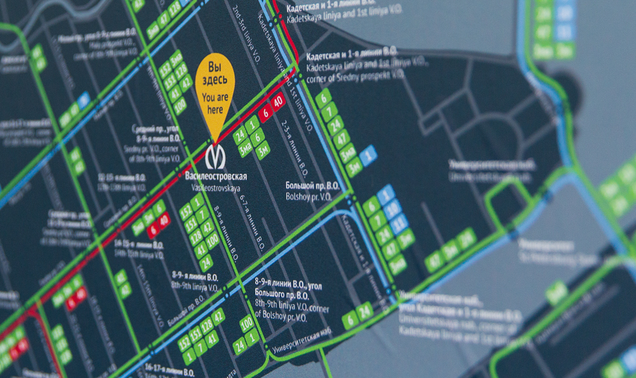 Обновлённая система городской навигации Санкт-Петербурга