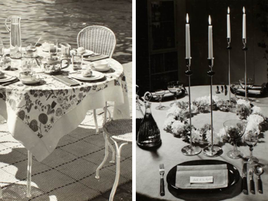 Весенняя сервировка стола& 1940. Творение Эстрид Эриксон, 1956.