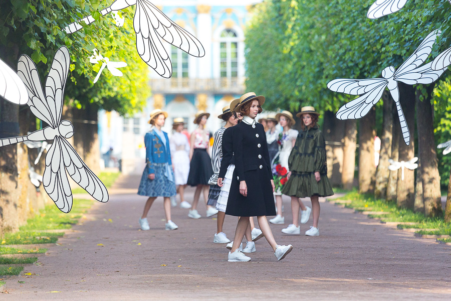 На показе моделей - «Царское Село. Русский стиль». Фото: © Александр Трофимов