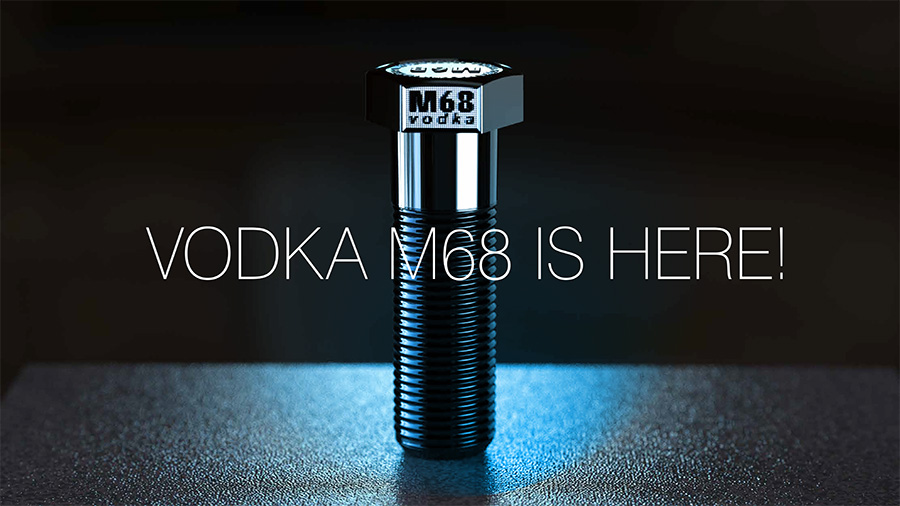 Концепция дизайна бутылки водки «M-68». 2015 год.