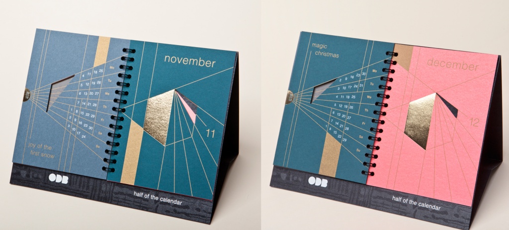 Календарь Better part of the year. Разработка дизайна настольного календаря на второе полугодие 2019 года для дизайн бюро ODB.