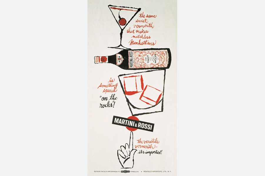 Энди Уорхол. Рекламные плакаты для Martini. 1950-е гг.
