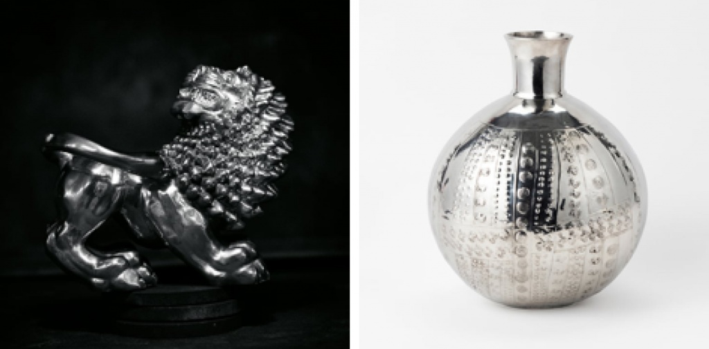 Оловянный лев, созданный в компании. Перуанская ваза, разработаная Svenskt Tenn по модели Анны Петрус Эстрид Эриксон в 1926 году.