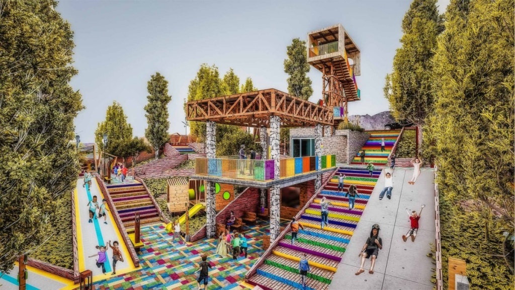 Детская площадка в Эль-Рекрео 2 (Боливия, Камарго), VARQ ARCHI, категория «Лучший проект ландшафтной архитектуры».